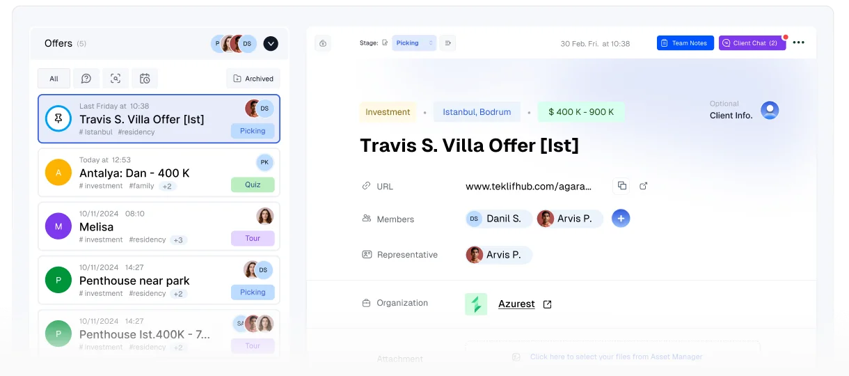 Offer Manager Screen Preview